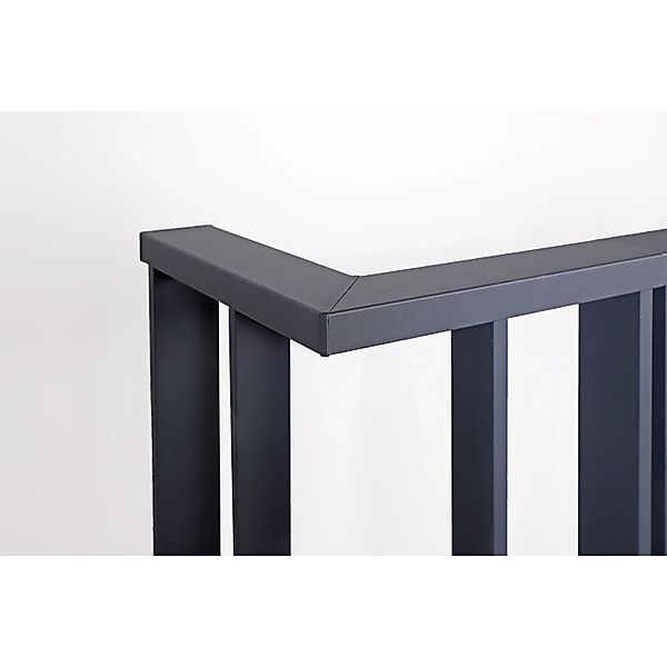Eckset Linus Aluminium Anthrazit - Geländer 120 x 26 cm für seitliche Monta günstig online kaufen