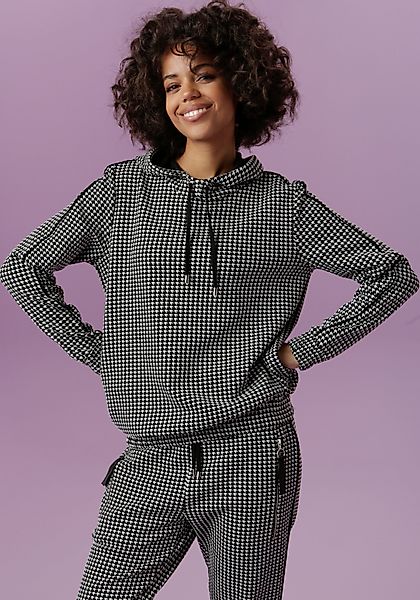Aniston CASUAL Sweatshirt Kapuze mit Bindeband günstig online kaufen