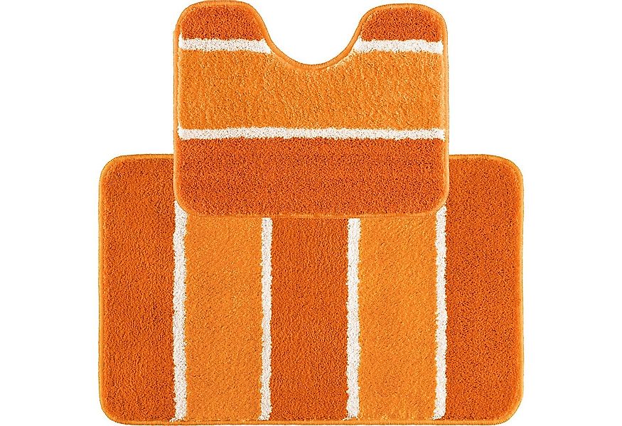 REDBEST Badematte Badematte + WC-Umrandung Set 2-teilig, Höhe 18 mm, eckig, günstig online kaufen