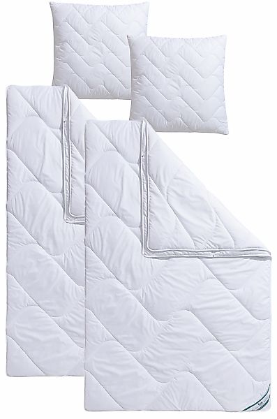 fan Microfaserbettdecke + Kopfkissen "Bettwaren-Set in 135x200 cm, für Somm günstig online kaufen