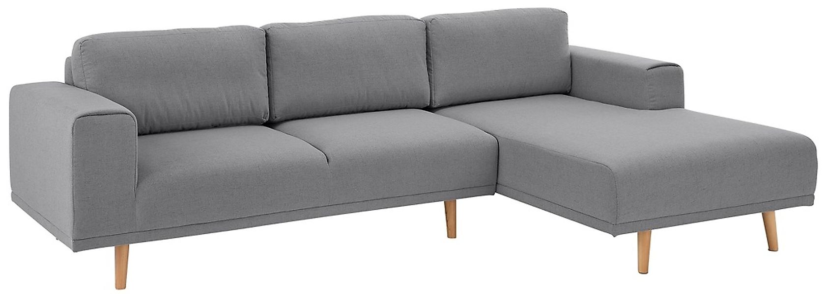 Home affaire Ecksofa "Lasse L-Form" im scandinavischen Stil mit Holzfüßen günstig online kaufen