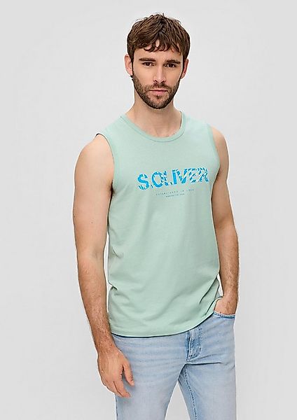 s.Oliver Muskelshirt T-Shirt Ärmelloses Baumwoll-Shirt mit Frontprint günstig online kaufen