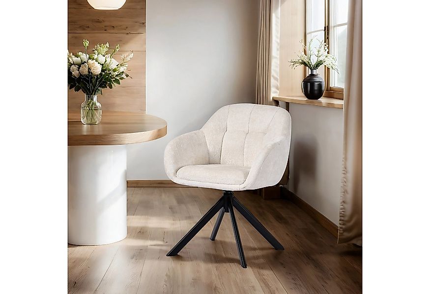 Duhome Loungesessel (9-213A), Armlehnstuhl aus Chenille-Stoff, Schminktisch günstig online kaufen