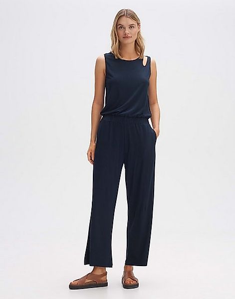 OPUS Jumpsuit Melpani Wide mittlere Bundhöhe verkürzte Länge Jersey günstig online kaufen