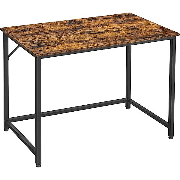 Vasagle Computertisch 50 cm x 100 cm x 75 cm Braun-Schwarz günstig online kaufen