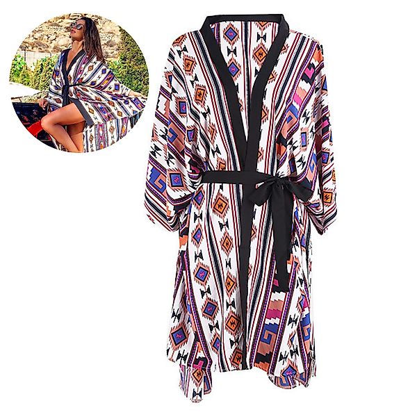 RWEUOQ Blusenkleid Boho Strandjacke Damen, Leichte günstig online kaufen