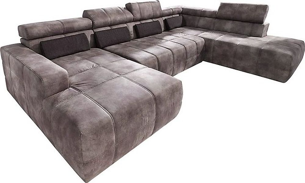 DOMO collection Wohnlandschaft Brandon Sitzbelastung 140 kg, mit Nierenkiss günstig online kaufen