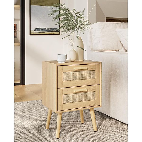 LuxusKollektion Nachttisch Nachttisch Rattan Beistelltisch Schublade günstig online kaufen