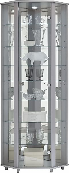 fif möbel Eckvitrine "TRIO Höhe ca. 172 cm, ink. Beleuchtung" Eckvitrine/Gl günstig online kaufen