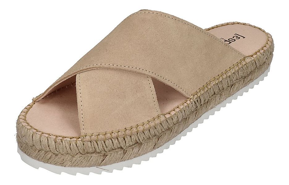 espadrij l´originale CROISETTE VELOUR LOW Pantolette Beige günstig online kaufen