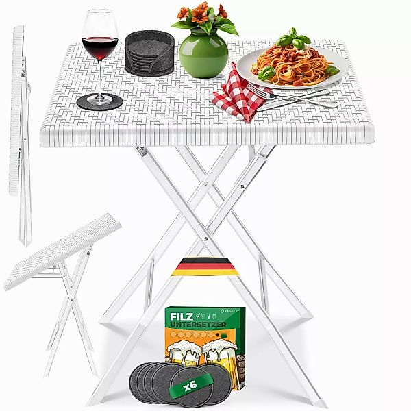 KESSER Bistrotisch Balkontisch klappbar (Gartentisch mit günstig online kaufen