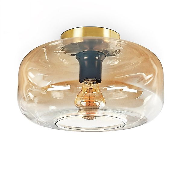 hofstein Deckenleuchte Deckenlampe aus Metall/Glas in günstig online kaufen
