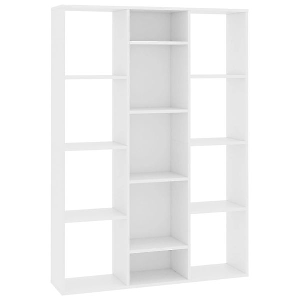 vidaXL Raumteiler/Bücherregal Weiß 100x24x140 cm Holzwerkstoff günstig online kaufen