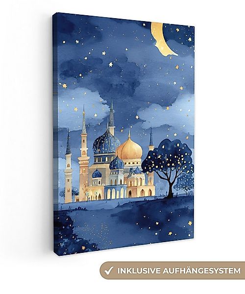 OneMillionCanvasses® Leinwandbild Sternenhimmel - Gold - Moschee, Fotodruck günstig online kaufen