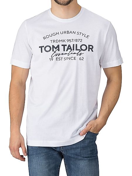 TOM TAILOR T-Shirt Herren Printshirt Regular Fit (Vorteilspack, 4-tlg) Kurz günstig online kaufen