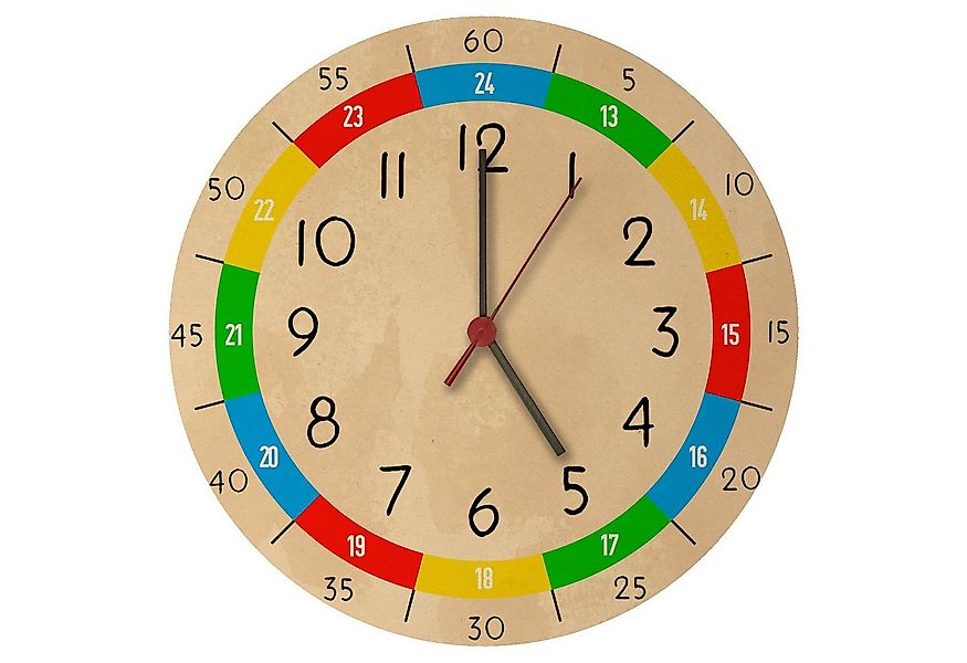 speecheese Wanduhr Lernuhr für Kinder Wanduhr aus MDF günstig online kaufen