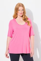 Ulla Popken T-Shirt T-Shirt vorne doppellagig günstig online kaufen
