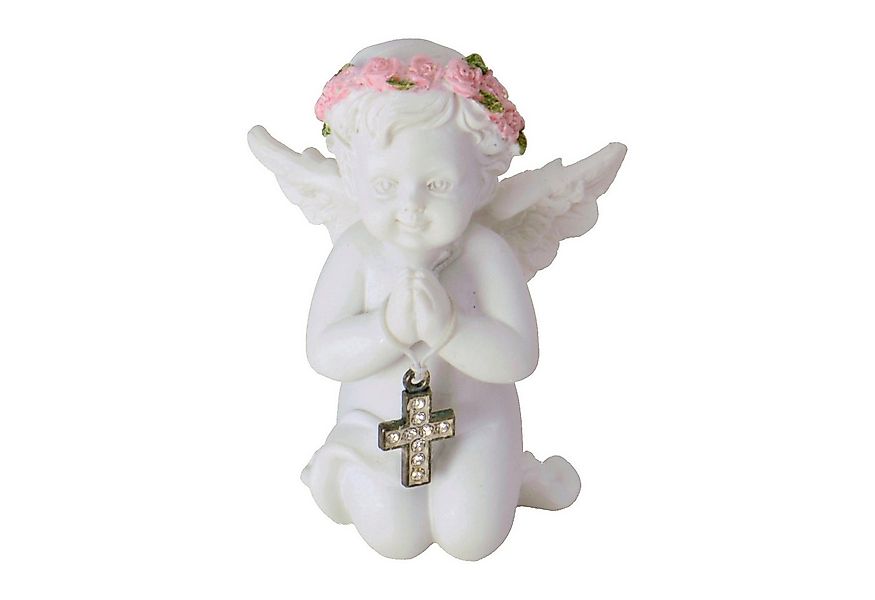 Out of the Blue Dekofigur Engel Dekofigur mit Kristallkreuz günstig online kaufen