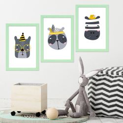 PHOTOLINI Bilderrahmen 3er Set Massivholz-Rahmen - günstig online kaufen