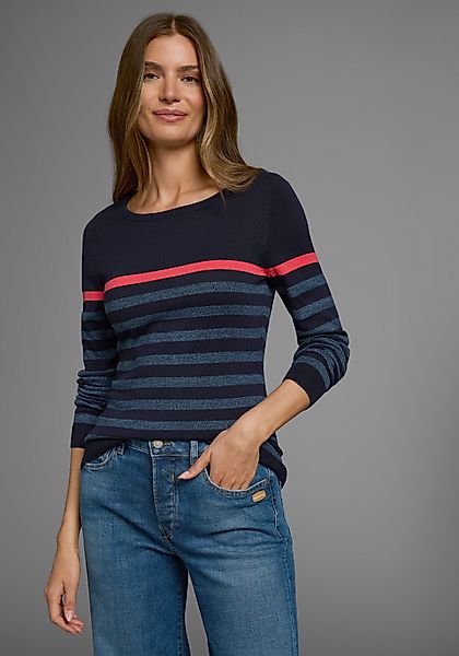 AJC Streifenpullover mit modischen Kontraststreifen günstig online kaufen