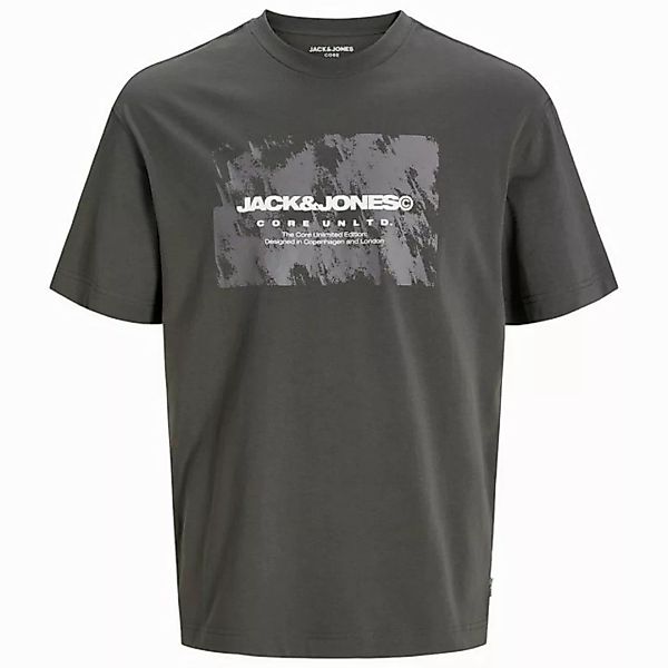 Jack & Jones Rundhalsshirt Jack&Jones XXL T-Shirt taupe Logo-Frontprint JCO günstig online kaufen