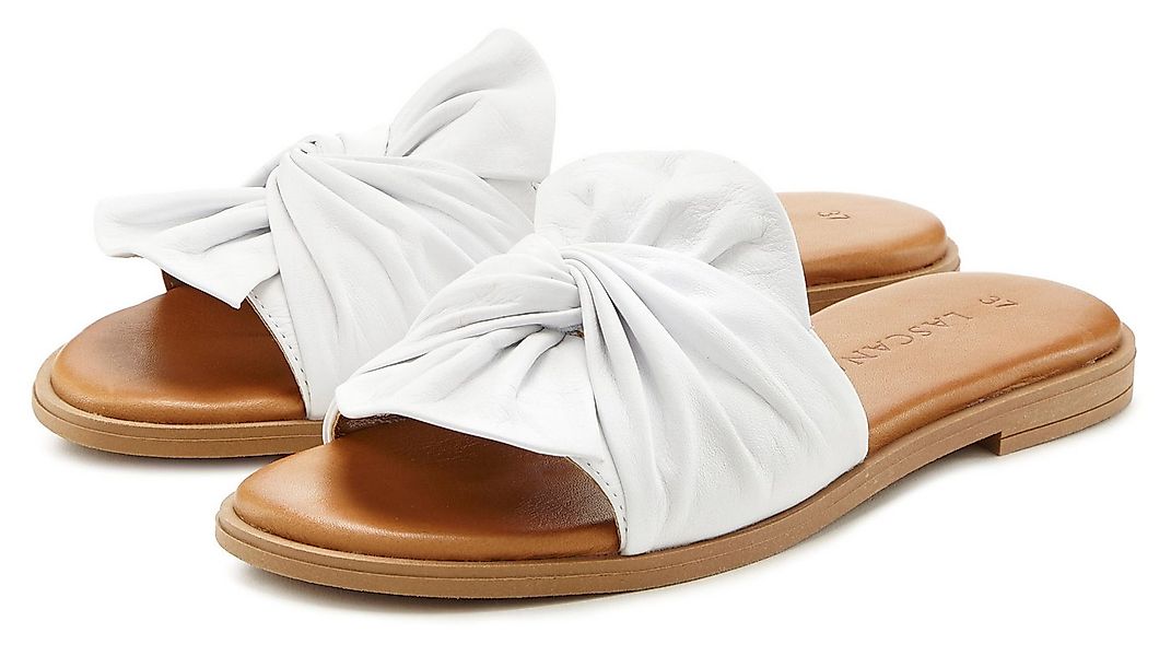 LASCANA Mule, Sandale, offener Schuh Pantolette aus Leder günstig online kaufen