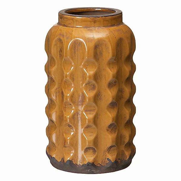 Vase 17 X 17 X 29 Cm Aus Keramik Senf günstig online kaufen