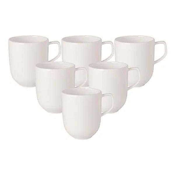 Villeroy & Boch Becher »Kaffeebecher Afina 300 ml 6er Set weiß« günstig online kaufen