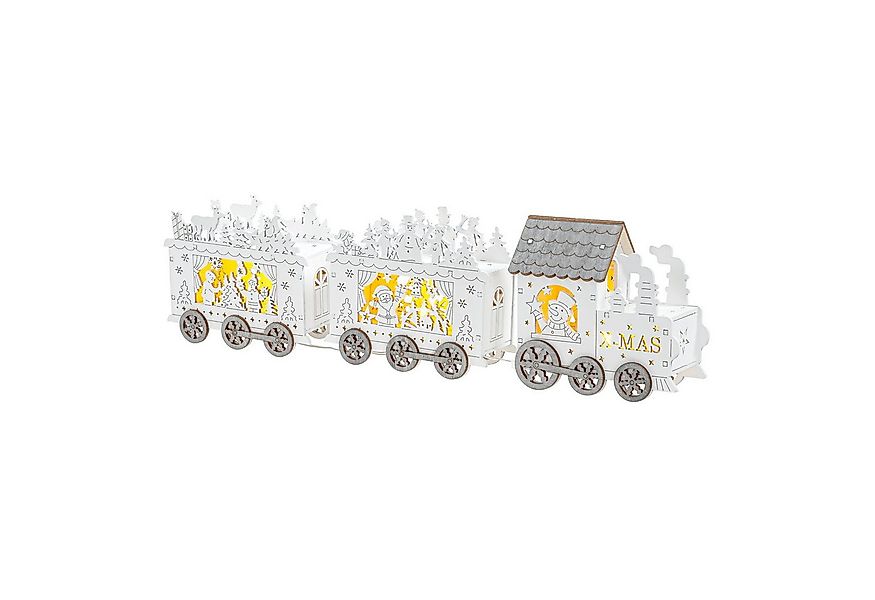 IC Winterworld Weihnachtsfigur LED Weihnachtszug aus Holz mit warm-weißen L günstig online kaufen