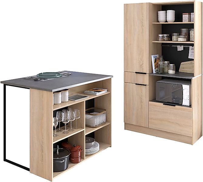 Parisot Schrank-Set Fumay, Individuell stellbar, (Set, 2-St), viel Stauraum günstig online kaufen