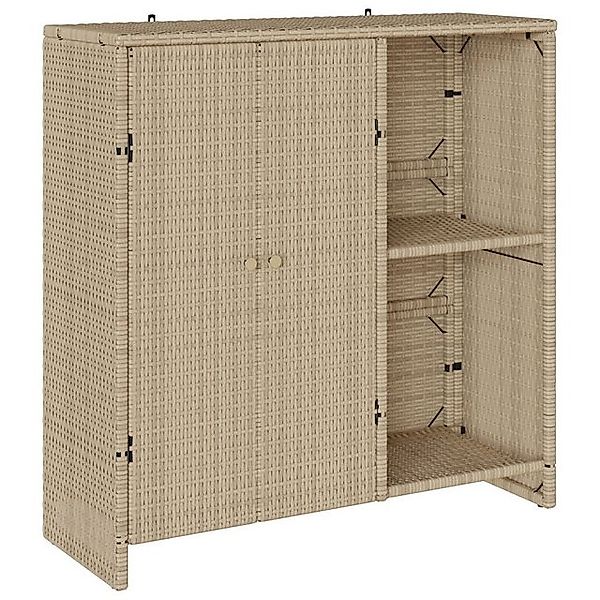 vidaXL Schuhschrank Beistellschrank Beige 100x36x102 cm Rattan (1-St) günstig online kaufen