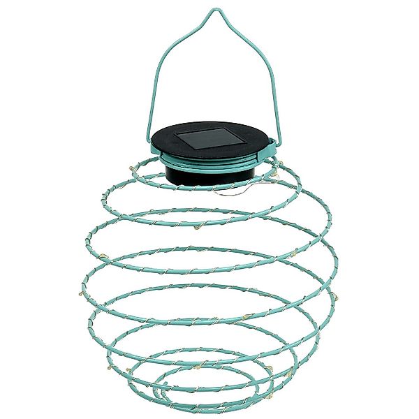 Viana Windlicht Solar Gartenleuchte Türkis 22cm günstig online kaufen