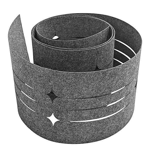 zaunzu Sichtschutz Design Vlies Dekor Starline Einzelstreifen Schwarzgrau 2 günstig online kaufen