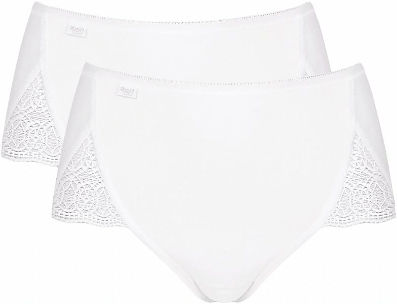 sloggi Maxislip "Pure Sense Luxe" 2er Pack, mit femininer Spitze, Microfase günstig online kaufen