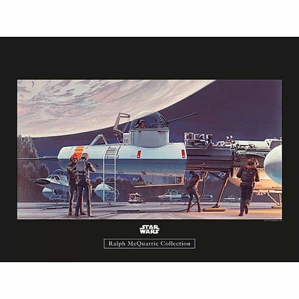 Komar Poster Star Wars Classic RMQ Yavin Hangar Star Wars B/L: ca. 40x30 cm günstig online kaufen