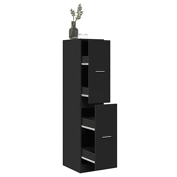 vidaXL Schrankmodule Apothekerschrank Schwarz 30x41x144,5 cm Holzwerkstoff günstig online kaufen