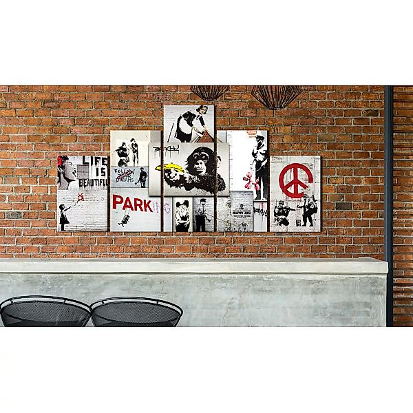 home24 Wandbild Street Crimes: (Banksy) Art günstig online kaufen