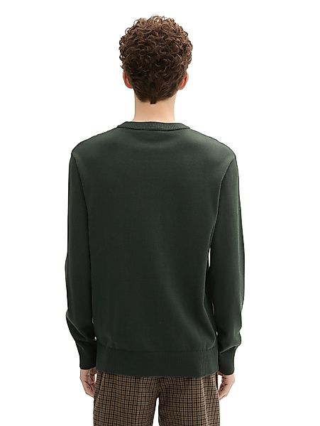 TOM TAILOR Denim Strickpullover in melierter günstig online kaufen