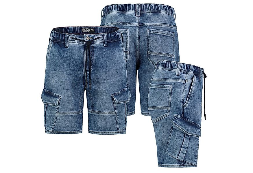 SUBLEVEL Shorts Herren Jogging Shorts Freizeit Bermuda kurze Hose Jeans Swe günstig online kaufen