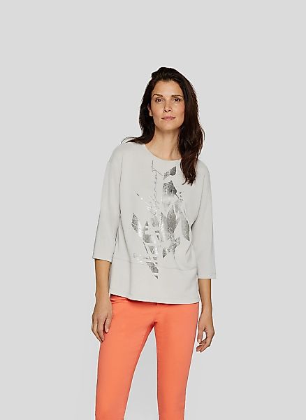 Rabe Print-Shirt "Rabe Schickes 3/4-Arm-Shirt mit Silber-Print" günstig online kaufen