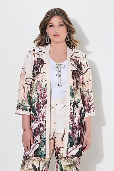 MIAMODA Blusenjacke Blusenjacke leichte A-Linie Safari-Druck günstig online kaufen