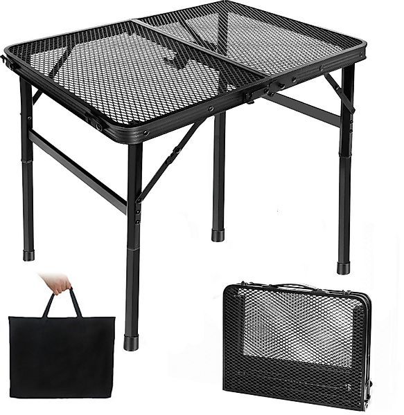 RWEUOQ Campingtisch Klappbar 60×40cm, Beistelltisch, Grilltisch günstig online kaufen