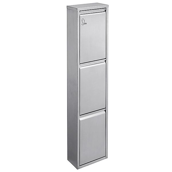 Svita V3X15 Mülleimer Wandbefestigung Mülltrennsystem 3 Fächer 3x15L 45 Lit günstig online kaufen