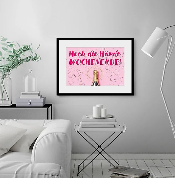 queence Bild »HOCH DIE HÄNDE WOCHENENDE!« Fashion   Humor   Mode   Motivati günstig online kaufen
