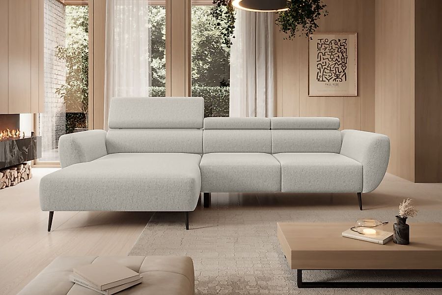 WERK2 Ecksofa "Alisson, mit elektrischer Sitztiefenverstellung, L-Form, Bre günstig online kaufen