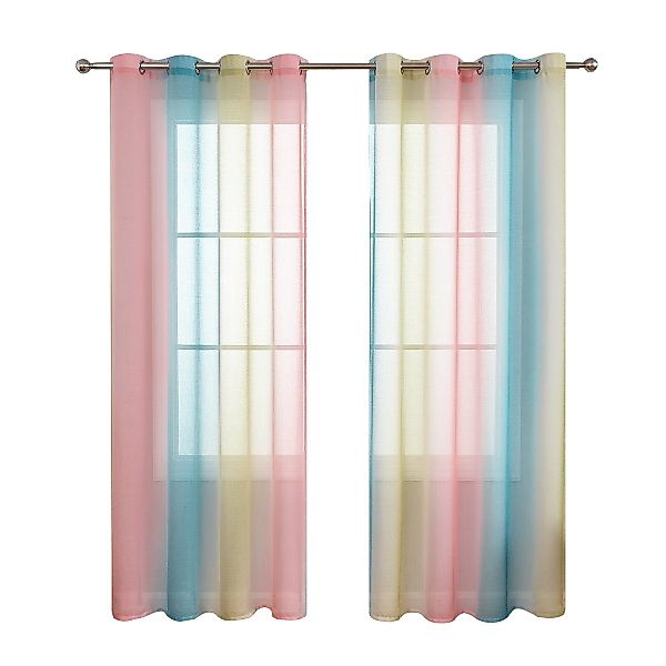 BYSURE Gardine (2 St), Ösen, transparent, günstig online kaufen