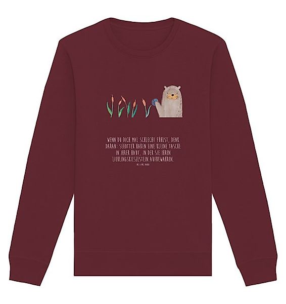 Mr. & Mrs. Panda Longpullover Otter Stein Größe S - Burgundy - Geschenk, Sw günstig online kaufen
