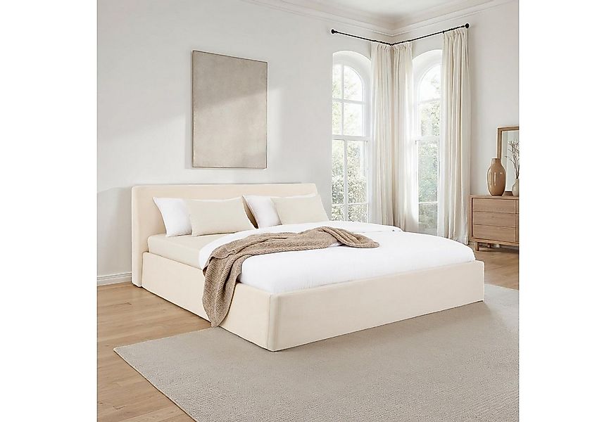 IDIMEX Polsterbett DREAM, Doppelbett 180x200 cm inkl. Lattenrost mit Samt S günstig online kaufen