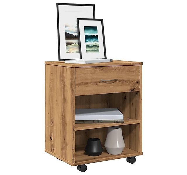 vidaXL Rollcontainer, Rollcontainer Artisan-Eiche 46x36x59 cm Holzwerkstoff günstig online kaufen