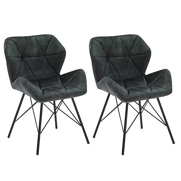 Duhome Esszimmerstuhl, (2er-Set), Metallbeine, Sessel mit günstig online kaufen